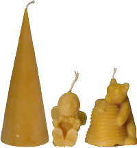 Bougies en cire d'abeille