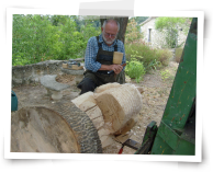 Erich en plein travail