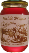 Pot de miel de bruyère de 500gr