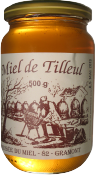 Pot de miel de tilleul de 500gr