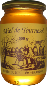 Pot de miel de tournesol de 500gr