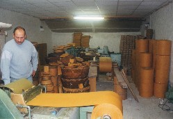 Mise en rouleau de la cire