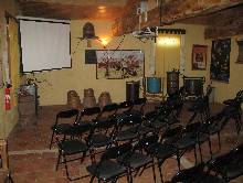 La salle vidéo du musée du miel